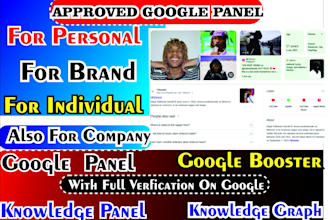 create active standard google panel knowledge graph for personal, company brand