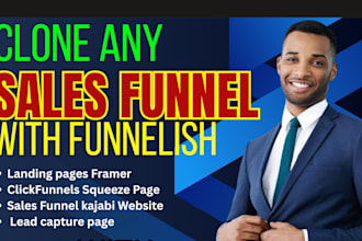 design or clone funnelish product page advertorial page checkout page funnelish