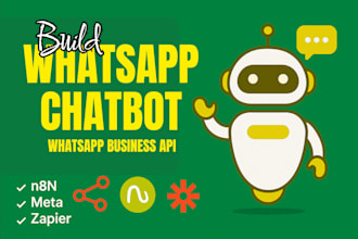 build whatsapp chatbot whatsapp automation whatsapp business api n8n meta zapier