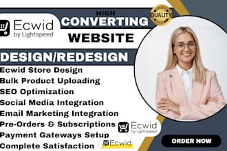 build complete ecwid store redesign ecwid ecommerce website ecwid product upload