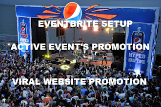 do event promotion, eventbrite, webinar event, website promotion, mlm conference