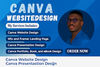 design canva website canva landing page canva portfolio website design canva wix