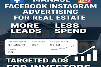 facebook instagram ads for real estate management investors
