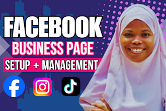 setup professional facebook business page, instagram page, ads campaign