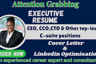 provide senior, director, vp, svp, CEO, executive resume, cv writing