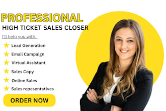 be your sales closer sales rep sales agent b2b lead generation sales copy
