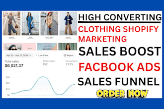 promote  clothing baby clothing shopify marketing via facbook ads tiktok ads