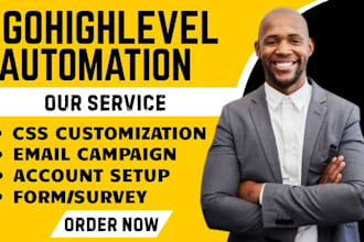 gohighlevel landing page sales funnel automation website chatbot account setup