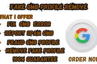 remove and report fake gmb profile spam profile duplicate listing and fraud gmb
