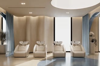 design 3d interior retail store design, boutique, salon, spa, cosmetic store