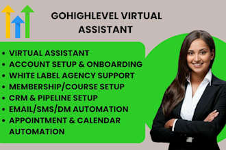 manage ghl agency saas crm whitelabel, be gohighlevel virtual assistant, website