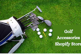 design golf accessories shopify store sport accessories store golf website