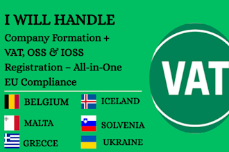 vat company epr registration belgium iceland,malta, greece, slovenia,ukraine est