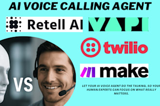 setup ai voice caller using retell vapi make with twilio telnyx
