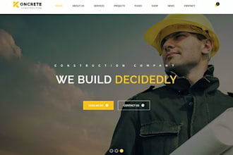 build squarespace construction website hvac roofing cleaning website contractor
