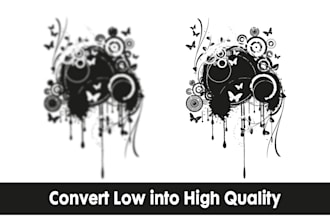 convert logo to vector, vector tracing, raster to vector