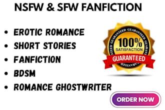 write erotic story, erotic, romance ghostwriter, nsfw fanfiction