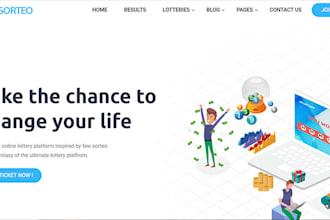 design raffle, competition, or giveaway website on wordpress