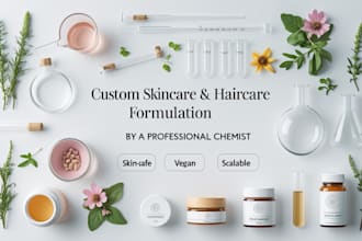 formulate high performance skincare haircare products as your cosmetic chemist