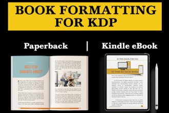 do book typesetting, kdp book publishing, book formatting, book layout design
