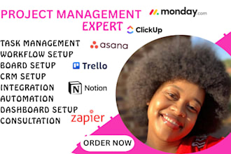 setup workflow automate integrate your clickup notion trello monday com
