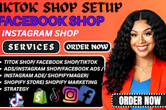 setup tiktok shop dropshipping, shopify ecommerce marketing to boost sales