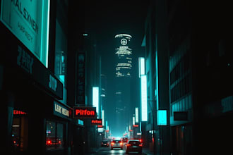 produce your cyberpunk instrumental or soundtrack