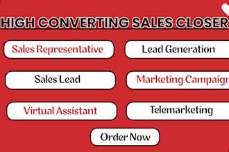 be your commission base sales, sales closer, linkedln lead, b2b lead generation