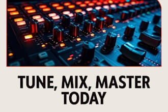 tune, mix, master your track like a professional artis