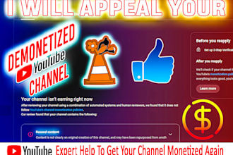 make successful appeal video for reused content and recover youtube monetization