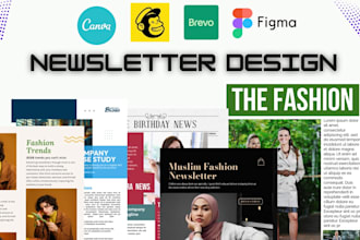 design editable canva figma brevo mailchimp  email newsletter template