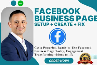 do facebook business page setup and create fb business page manager, ads manager