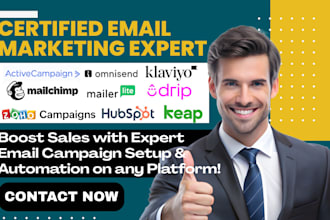 setup klaviyo mailchimp mailerlite omnisend activecampaign drip keap