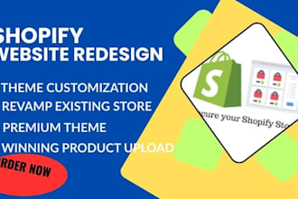 redesign shopify store high conversions SEO  speed  dropshipping store custom