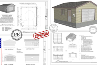 licensed engineering permit drawing, adu plan floor plan, framing plan, pe stamp