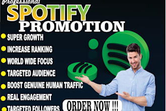 drive real spotify streams and algorithmic growth through promotion