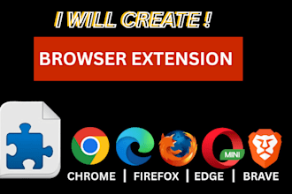 develop custom chrome, firefox, or edge extension tailored to your needs
