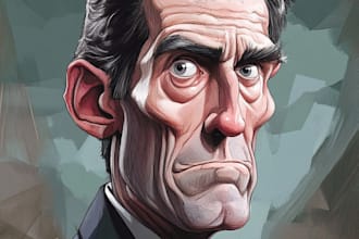 do your political cartoon illustration