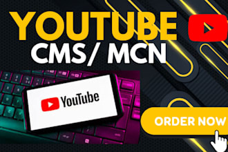manage your youtube cms ,mcn , content id and monetization for your brand