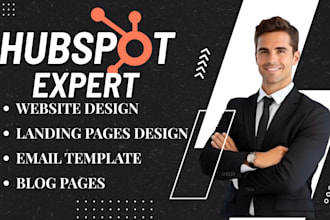 build hubspot website, hubspot blog, create hubspot landing page on hubspot crm