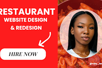 design restaurant website with food ordering system and SEO to boost your sales