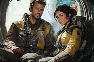 draw sci fi illustration and sci fi art