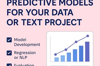build predictive models for your data or text project