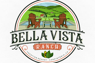 do high quality village logo design