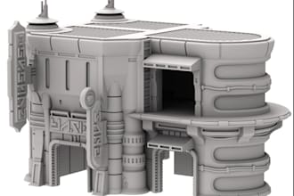 commission 3d printed tank miniatures for wargames  miniature, rpg naval zbrush