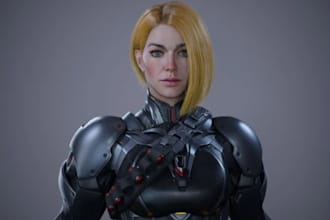 model and sculpt 3d character, 3d game character, unreal engine in ue5, zbrush