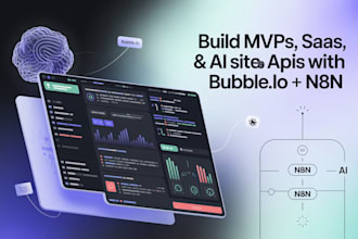 develop bubble io mvp saas lovable ai website make bolt new n8n api made com