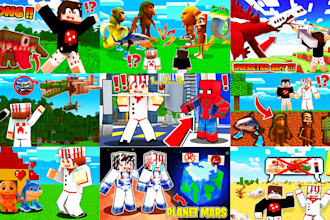 make the best minecraft thumbnail