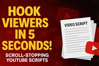 write high quality youtube video script that elevate your channel