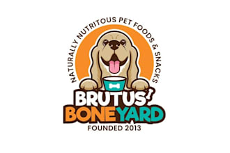 design boneyard dog food brand logo